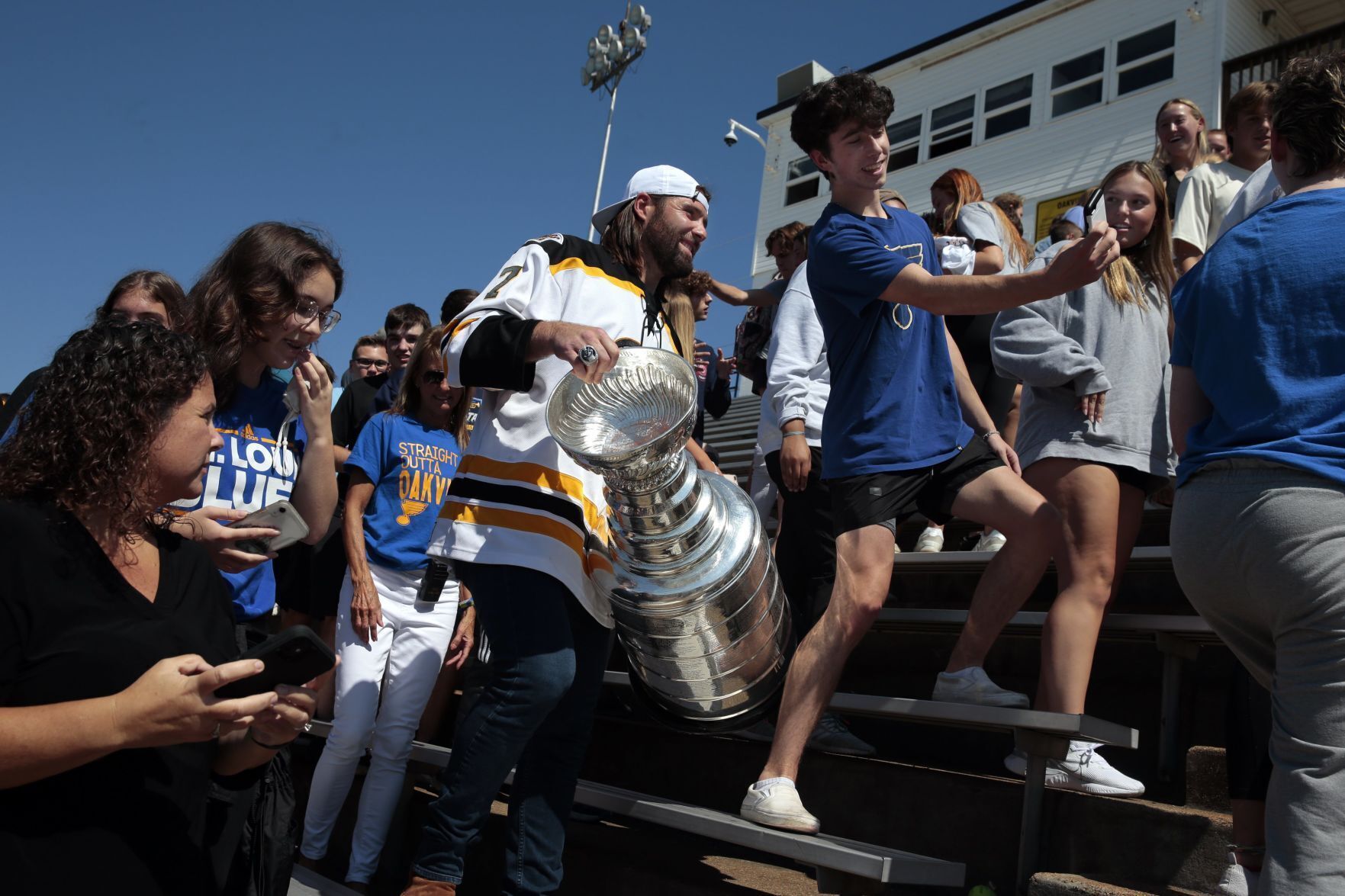 Pat Maroon brings home the Stanley Cup